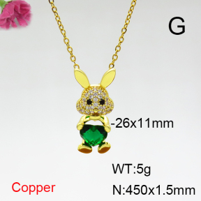 Fashion Copper Necklace  F6N404318aajl-G030