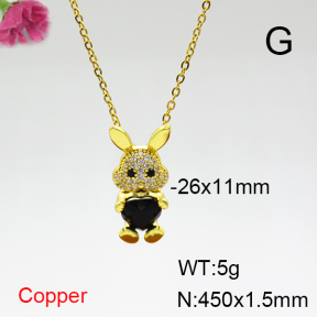 Fashion Copper Necklace  F6N404319aajl-G030