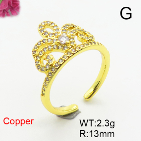 Fashion Copper Ring  F6R401098ablb-L002