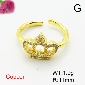 Fashion Copper Ring  F6R401102aakl-L002