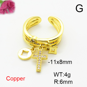 Fashion Copper Ring  F6R401110ablb-L002