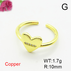 Fashion Copper Ring  F6R401112aajl-L002