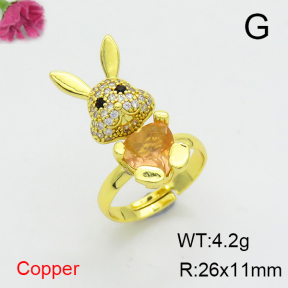 Fashion Copper Ring  F6R401116ablb-G030