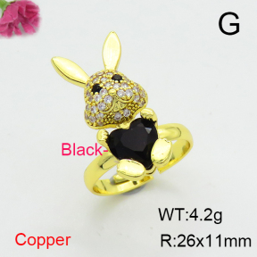Fashion Copper Ring  F6R401118ablb-G030