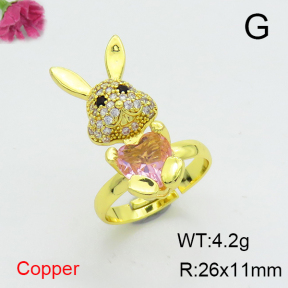 Fashion Copper Ring  F6R401122ablb-G030