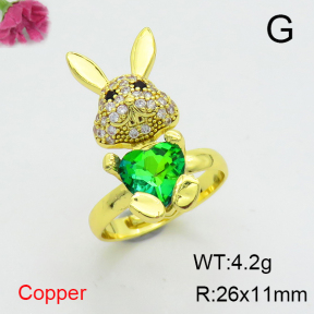 Fashion Copper Ring  F6R401126ablb-G030