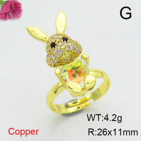 Fashion Copper Ring  F6R401127ablb-G030