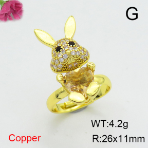 Fashion Copper Ring  F6R401128ablb-G030