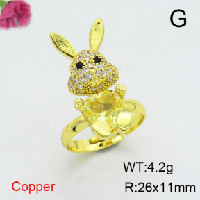 Fashion Copper Ring  F6R401129ablb-G030