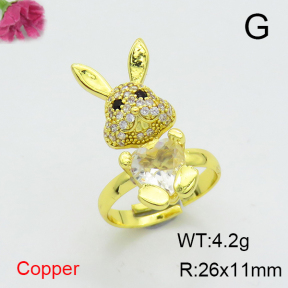 Fashion Copper Ring  F6R401130ablb-G030