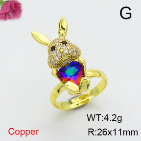 Fashion Copper Ring  F6R401132ablb-G030