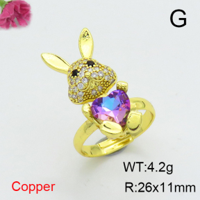 Fashion Copper Ring  F6R401133ablb-G030