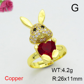 Fashion Copper Ring  F6R401134ablb-G030