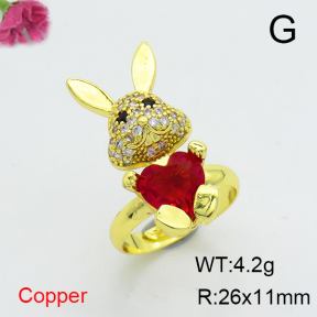 Fashion Copper Ring  F6R401135ablb-G030
