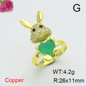 Fashion Copper Ring  F6R401136ablb-G030