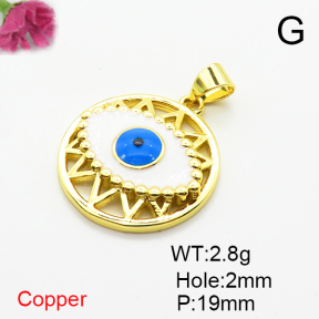 Fashion Copper Pendant  Enamel  XFPC06796avja-L002