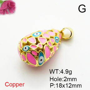 Fashion Copper Pendant  Enamel  XFPC06829vbll-L002