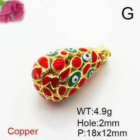 Fashion Copper Pendant  Enamel  XFPC06831vbll-L002
