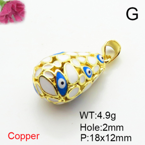 Fashion Copper Pendant  Enamel  XFPC06833vbll-L002