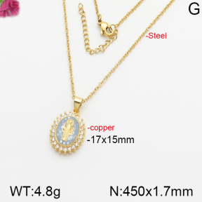 Fashion Copper Necklace  F5N400599ahjb-J40