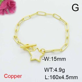 Fashion Copper Bracelet  F6B300745bbml-L024