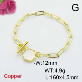 Fashion Copper Bracelet  F6B300746bbml-L024