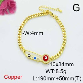 Fashion Copper Bracelet  F6B405200bbov-L024