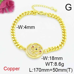 Fashion Copper Bracelet  F6B405205bbml-L024