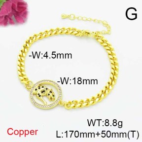 Fashion Copper Bracelet  F6B405206bbml-L024