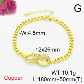 Fashion Copper Bracelet  F6B405208bbml-L024