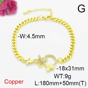 Fashion Copper Bracelet  F6B405210bbml-L024