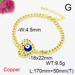 Fashion Copper Bracelet  F6B405214bbml-L024