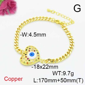 Fashion Copper Bracelet  F6B405216bbml-L024
