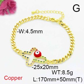 Fashion Copper Bracelet  F6B405219bbml-L024