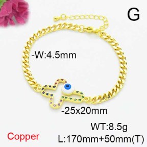 Fashion Copper Bracelet  F6B405220bbml-L024