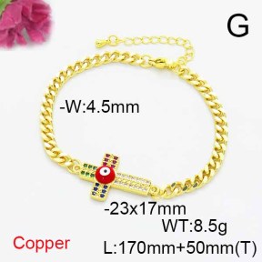 Fashion Copper Bracelet  F6B405222bbml-L024