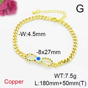 Fashion Copper Bracelet  F6B405226bbml-L024