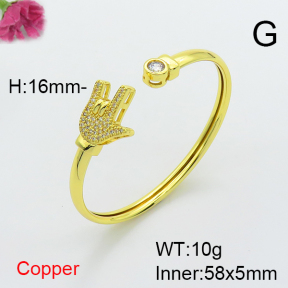 Fashion Copper Bangle  F6BA40144abol-L024