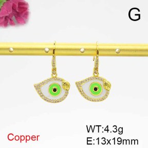 Fashion Copper Earrings  F6E301570bbov-L024