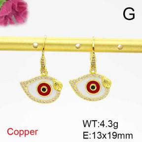 Fashion Copper Earrings  F6E301571bbov-L024