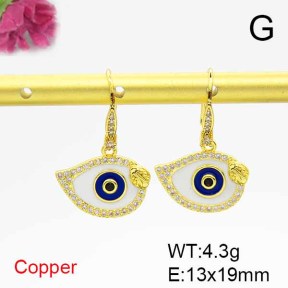 Fashion Copper Earrings  F6E301572bbov-L024
