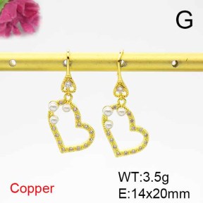 Fashion Copper Earrings  F6E403879bbov-L024