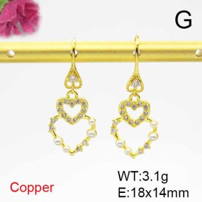 Fashion Copper Earrings  F6E403885bbov-L024