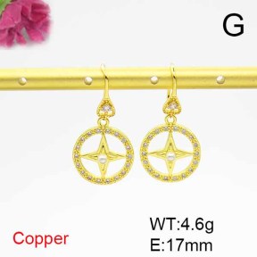 Fashion Copper Earrings  F6E403887bbov-L024