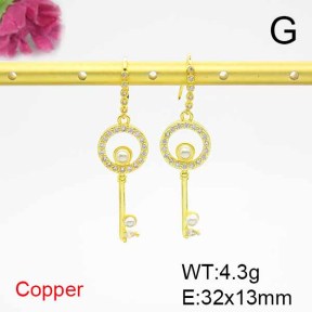 Fashion Copper Earrings  F6E403889bbov-L024