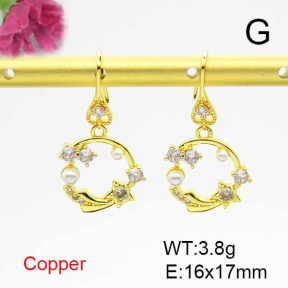 Fashion Copper Earrings  F6E403896bbov-L024