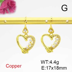 Fashion Copper Earrings  F6E403900bbov-L024