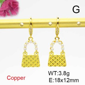 Fashion Copper Earrings  F6E403901bbov-L024