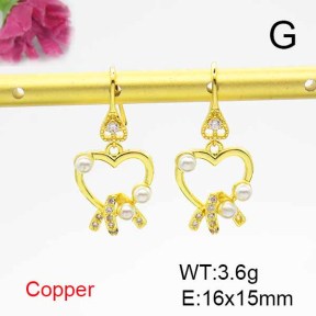 Fashion Copper Earrings  F6E403902bbov-L024