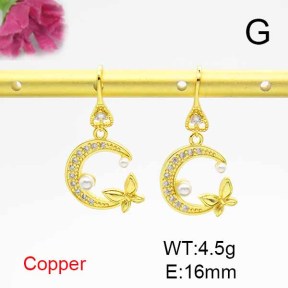 Fashion Copper Earrings  F6E403905bbov-L024